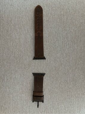 Brown Leather Apple Watch Band 44mm 45mm Distressed Vintage Style